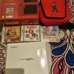 DS xl console super mario bros 25th anniversary edition with charger and stylus

Plus 4 games

Nintendo DS Super Mario Transporter Case
