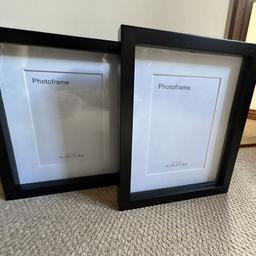 BHS Black Photo Frames 5"x7" - 12.7cm x 17.8cm

Beautiful frames and a lovely size for window or fireplace mantel, classic, smart, simple style won't go out of style

They are new never used, however I have had them packed up and so slightly marked on black edges but no more than would be if out on display its because they have been in a box and moved about in that.

Collection from Kent DA11
