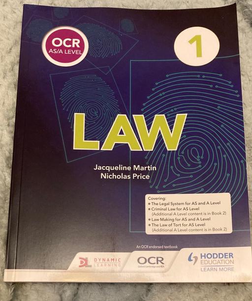 Buy & Sell Norfolk Breckland - Photos for Law Book 1 - OCR AS/A Level