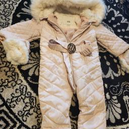 stunning river island fur lined snowsuit ahead 6 t 9 months pick up only l10 fazakerley