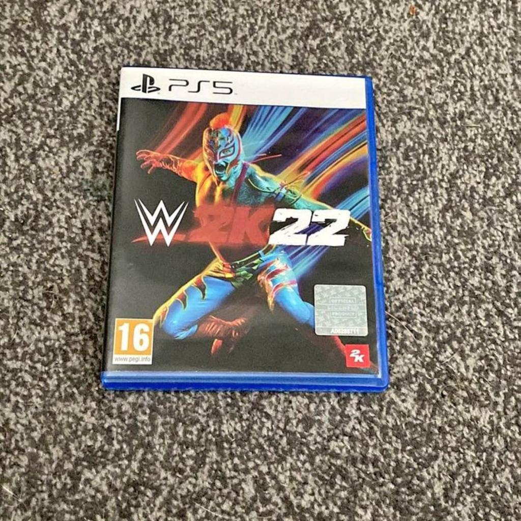hey, I am selling my WWE 2K22 PS5 in excellent condition