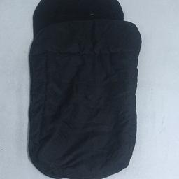 Comfortable for baby, black footmuff. Collection only