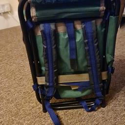 Brand new, never used still in the original box Matt Hayes multi use folding rugsack chair, with detachable rugsack. Ideal for fishing, hiking, camping etc. RRP £25. Collection only.