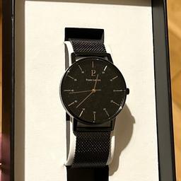 Brand new Pierre Lannier men’s watch. Still have the box, not used.

Color: Black
Movement: Quartz
Material Bracelet: Steel
Display: Analog
Water-resistant: 50 m (5 ATM)
Case Material: Steel Case
Shape: Round