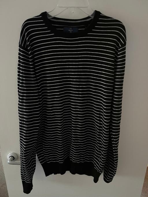 Buy & Sell South West London West Brompton - South West London - Photos for The Basics Mens Cotton Striped Jumper