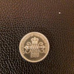 old £2 coins Extremely rare 1986 Elizabeth 2nd Gratia Regina Circulated .1989 Tercentenary of the bill of rights