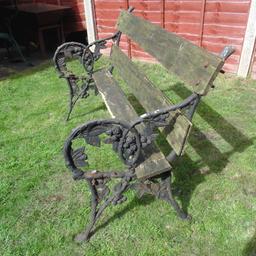 Here we a have a stunning pair of  victorian garden cast iron bench ends in the black berry and bramble pattern design c 1870's.Produced by Falkirk.Structure is In great condition. Wood will need replacing. Could do with clean  and a paint and the nuts and bolts are rusty. Ref.  (#812)

  Height........ approx  31 inch / 79 cm
  Width........  approx  21 inch / 53 cm 

Pick up only, Dy4 area. Cash on collection.