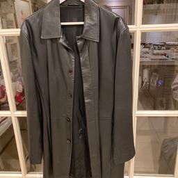Black Leather coat perfect condition