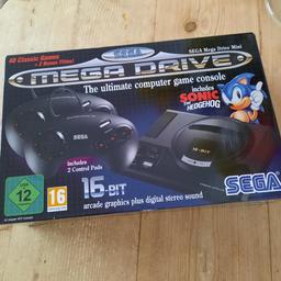 SEGA mega drive mini, in brand new condition, box is sealed and has never been opened. GRAB A BARGAIN! Click on my pic to see more things I'm selling at BARGAIN prices. I'm a genuine seller, see my reviews. PayPal and SHPOCK PAYMENTS ACCEPTED FOR DELIVERY OR CASH UPON COLLECTION. Cheers!
