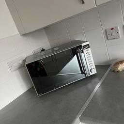 Next polished chrome 800w 20L multiple settings including defrost microwave