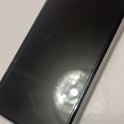 iPhone 11 all in working order has 2 scratches on screen but can’t be seen when phone is in use, only when the screen is off and black see pics