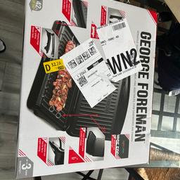 Brand new unopened box latest design large George Foreman Grill (unwanted gift) This is £54 on Amazon