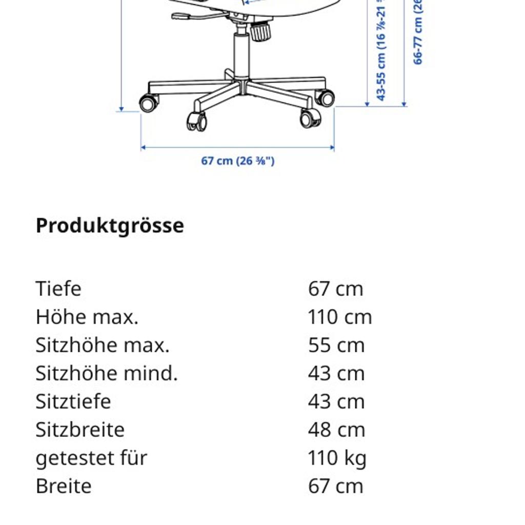 Schreibtischstuhl zu verkaufen:
- Renberget Modell von IKEA
- Preis verhandelbar