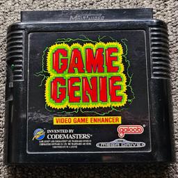 Game Genie Cartridge - Sega Megadrive.
*Untested, due to no console to test on.*

Feel free to check out my other items on the list 👍