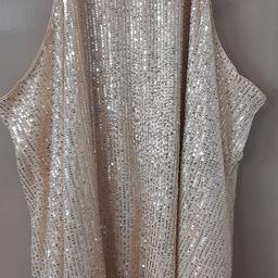 ladies sequin sparkley halter neck top size 24 excellent condition from a smoke free pet free home cash on collection please see my other items