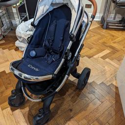 OPEN to serious offers ;-)
Rrp £699 PLUS

In very good condition. All in working order.
Includes:
Frame
Main seat
Baby carrycot
Tan bumpers
Car seat adapters
It has a large deep, strong basket at the bottom

Specifications
Folded (LxWxH) 70x60x28.5cms
Unfolded (LxWxH) 72x60x95-105cms
Maximum weight for shopping basket - 5kgs (capacity 26l/6.8 gal)

There are slight scratches on the frame and small stains in the hood
Can send more pics

Please note the twin seat is not available, usually sold separately.