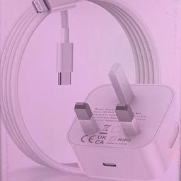 iPhone fast charger cable and plug Apple USB C to lightning lead 2M with type C power adapter 20W fast charge for iPhone
