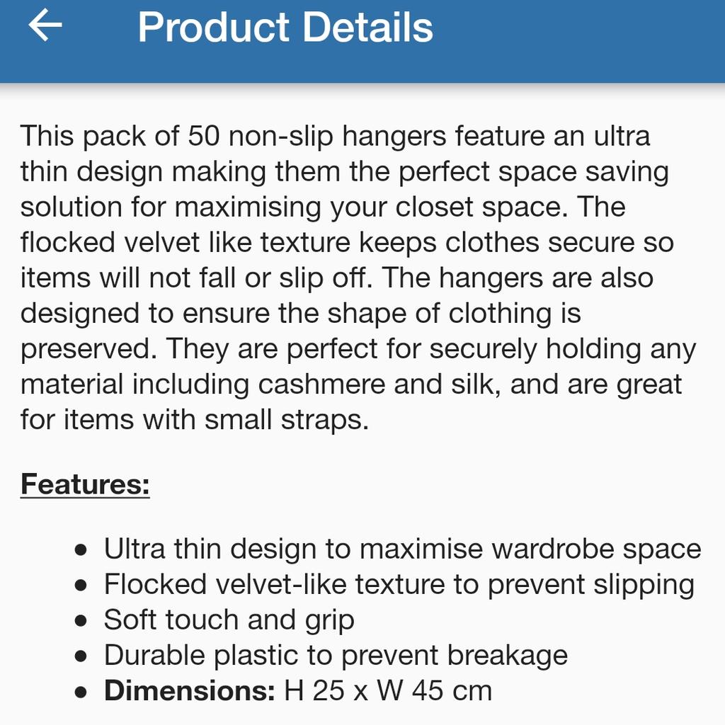 Costco Hangers, Flocked Non-Slip Velvet Hangers, 50-pack - Costco