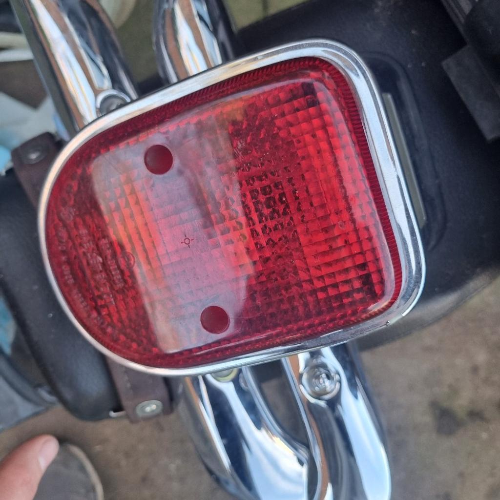 15 quid takes the lot want them out the way

For sale

Hyosung GV125 GV250 Aquila parts (off a 2016)

Rear mudguard with brake light and 8nd8cators/bar (no wiring, brake light will want gluing back in)

Chrome frame covers

Pillion seat