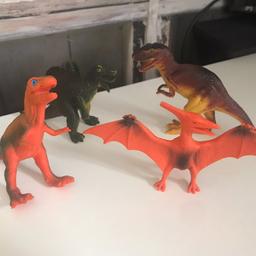 THIS IS FOR BUNDLE OF PLASTIC DINOSAURS

HAVE BEEN USED BUT IN GREAT CONDITION

PLEASE SEE PHOTO