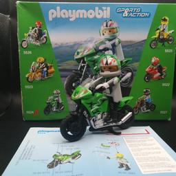 Vendo a Varese Playmobil moto Sports & Action 5524, usato pochissimo, in perfette codizioni, pari al nuovo, nessun pezzo mancante, con istruzioni e scatola (scatola non perfetta).