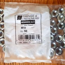 ✅ New set of nut;
✅ New in packaging;
✅ M10;
✅ Qty 50;
✅ Hexagon nut;
✅ Zinc Plated;
✅ Great quality;
✅ High hardness steel;
✅ They delivered me a slightly wrong size and there was no time to process a return.
✅Selling very cheap.
✅ Perfect for repair or workshop.
✅ Suitable for home use for fastening and replacing old fasteners with new ones.. 
✅ Area Catford-Lewisham;
✅ Available fast locally delivery.
#nut #new #set #tool #tools #fix #fixing #fastener #fasteners #fixings