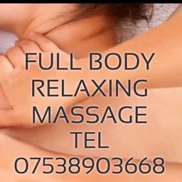 full body relaxing massage by male

I'm 40 old massage therapist. I do full body massage
relaxing massage
Head massage
Indian massage
Swedish massage
deep tissue massage

All service outcall only
All London area covered
please send me wh