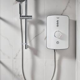 
TRITON AMALA GLOSS WHITE 9.5KW ELECTRIC SHOWER

Sleek, elegant and easy to use. Push button start/stop means the shower setting is saved. 5-spray pattern, round shower head. White gloss finish.

Suitable for Cold Mains Water Only

Delivers 8Ltr/min at 1bar

2 Year Manufacturer’s Guarantee (Registration Required, T&Cs Apply)

Push-Button Start & Rotary Flow Control

Manual Temperature Control

Adjustable Head & Riser Rail

5-Spray Pattern Shower Head

Iluminated Soft Touch Power Buttons

￼