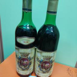 bottiglie di vino da collezione anni 70.
10 pezzi disponibili. 
integre.