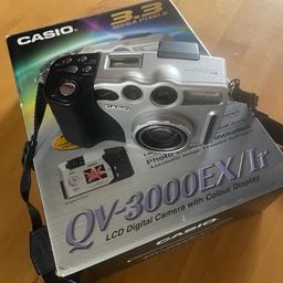 CASIO QV-3000EX/Ir digital camera with manual and all accessories . Boxed and hardly used. Great condition