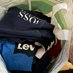 Collection only majority is playwear ok for nursery garden etc and some good condition . Levi’s , boss , under armour , Lacoste , river island , M&S and Zara . FREE or throwing out . Tracksuit , shorts , short sets etc. 