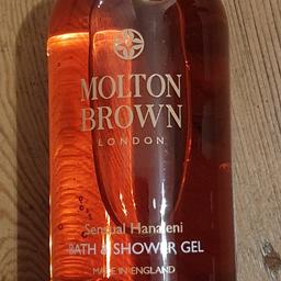 Bath&ShowerGel by Molton Brown 300ml ContainingOrchidFlower(moisturising),Tangerine&Tagete Extracts to give blooming seductive aroma. New, Not used..Collection in Cash at Balham SW12. Item is available so pls do Not ask this question