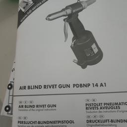 air blind rivet gun used once or twice
