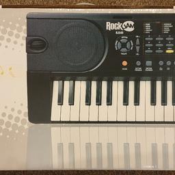 Rock Jam Keyboard
49 key music keyboard
Clavier musical 49 touches

10 Tones
10 Rhythms
8 Demo Songs
Record/Playback Functions

Unwanted Xmas gift... it has been opened to test.

Collection only from B20 area