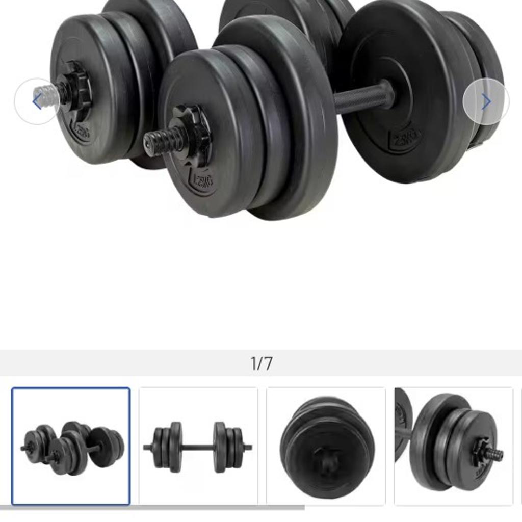 Argos dumbbells 20kg hot sale