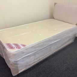 ⭐️ Winchester light quilted mattress with divan base and headboard  ⭐️ 

Single mattress divan base £120.00 (£150 with hb) 
4 foot mattress £160.00 (£200 with hb) 
Double mattress £160.00 (£200 with hb) 

Add extra £30 for slide storage 
Add extra £60 for 2 drawers 
***** ********* 

Winchester light quilted 7 inches deep Mattress. 

⭐️ 13.5g open coil
⭐️ Damask fabric- cream 
⭐️ Light quilted 
⭐️ Quilted mattress
⭐️ Firmness - soft

*********on display in shop to come and try before you buy****** 

B&W BEDS 

Unit 1-2 Parkgate court 
The gateway industrial estate
Parkgate 
Rotherham
S62 6JL 
01709 208200
Website - bwbeds.co.uk 
Facebook - Bargainsdelivered Woodmanfurniture

Free delivery to anywhere in South Yorkshire Chesterfield and Worksop 

Same day delivery available on stock items when ordered before 1pm (excludes sundays)

Shop opening hours - Monday - Friday 10-6PM  Saturday 10-5PM Sunday 11-3pm
