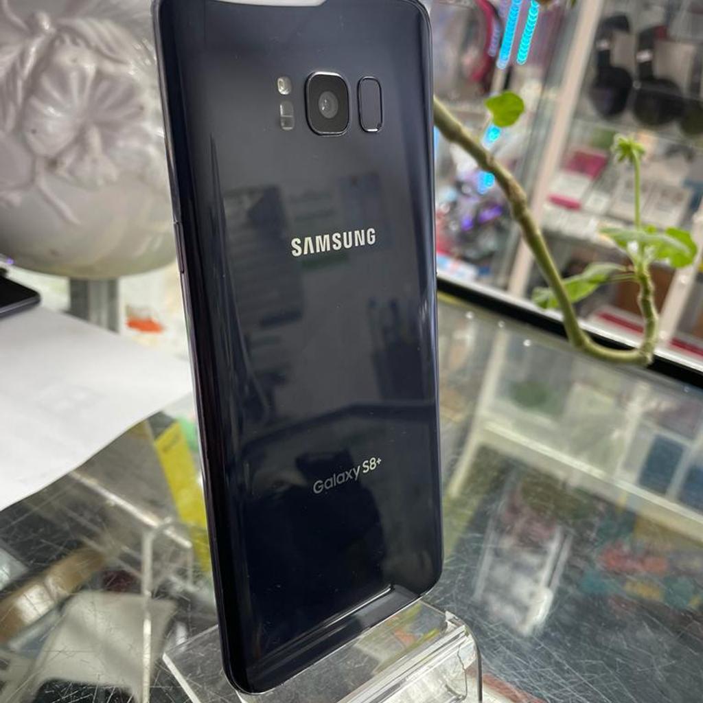 Samsung Galaxy S8 plus 64gb Unlocked

Good condition come with 3 months warranty. Comes with original box and fast charger. Lcd has small mark please look at the pictures comes with 3 months warranty from our phone shop in harrow comes with USB cable only