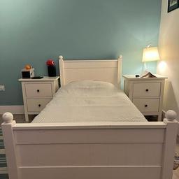 - John Lewis Bed in excellent Condition
- 2 years Old
- No Scratches or Marks
- Too Small for Us now.
- Overall Length x Width x height (headboard)
- 200 x 100 x 92
- Both Come With mattress From John Lewis
- Collect from N20, London
- Cash on Collection
- Smoke and Pet Free Home
- Listed on other Sites
- If its listed, its available
- Feel Free to ask questions or come have a look.