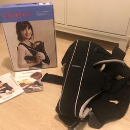Baby Bjorn baby carrier Miracle. Black Silver cotton mix. From newborn to Approx 15 months 8-26lbs).
Fantastic quality carrier item. We have used mainly on holidays 4 trips abroad. Leaving hands free whilst baby is comfortable and safe.
Still have box and Manuals
Condition is good. With minor signs of wear