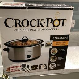 Original crock pot slow cooker, excellent condition, very large 6.5 litre, fits large joint of meat. Collection only Bilbrook wv8, no delivery.