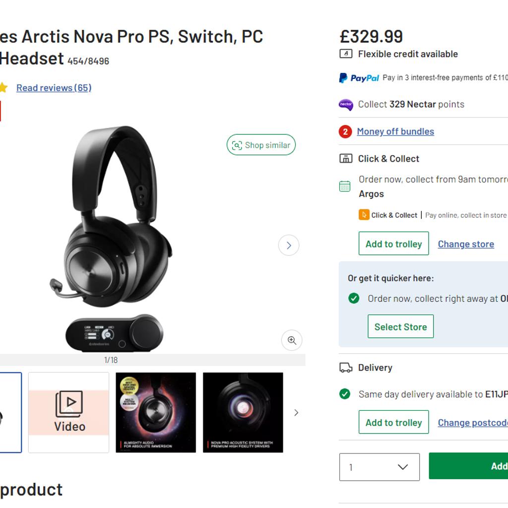 Steelseries argos hot sale