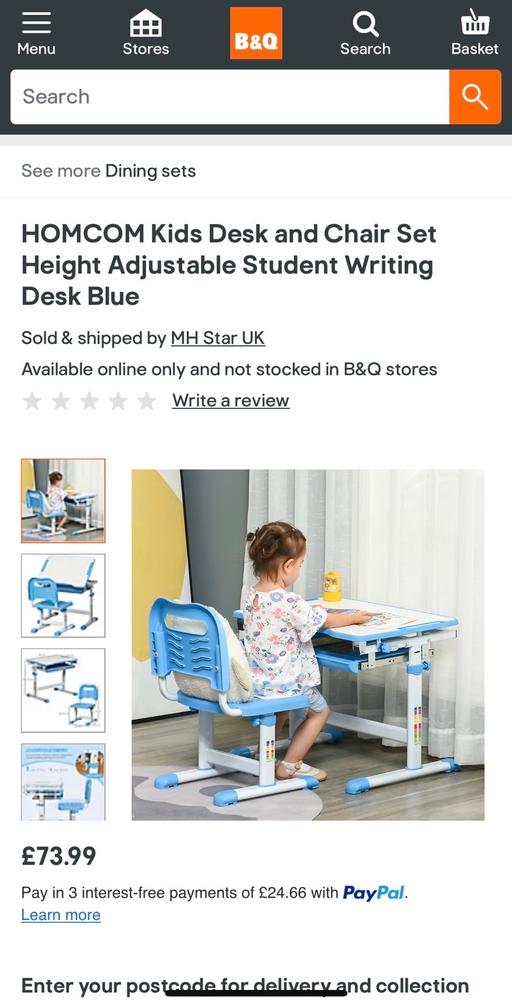 Buy & Sell South West London Balham - South West London - Photos for HOMCOM kids adjustable desk and chair set