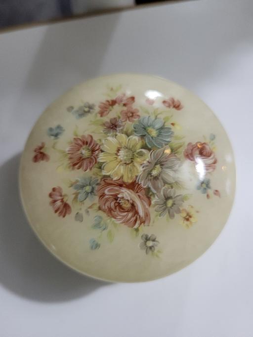 Buy & Sell Liverpool Knowsley - Photos for Vintage Floral Alabaster Hinged Stone Trinket