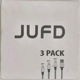 JUFD DSZQ01 3 Pack USB Fast Charge and Sync iPhone Cable

Condition is new never used. Only defect is shown in advert photos is the box packaging which has rips and marks.

No returns accepted

Offers considered