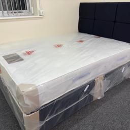 Double - Westminster (firm) orthopaedic mattress, Divan Base with 2 Drawers at the Foot End and a matching Olive buttoned headboard in a Black Plush material

🌟🌟 £400.00

This Dream Vendor Westminster Ortho Spring Mattress is finished in a high quality damask fabric. This ortho spring mattress has 12.5 gauge springs is the perfect choice for a fantastic nights sleep. It has a high loft hand tufted design which will guarantee you comfort for years to come.

⭐️ Firm comfort Feel

⭐️ 25cm thick

⭐️ in shop to come and view 

⭐️ same day delivery available on stock items 

B&W BEDS 

Unit 1-2 Parkgate court 
The gateway industrial estate
Parkgate 
Rotherham
S62 6JL 
01709 208200
Website - bwbeds.co.uk 
Facebook - B&W BEDS parkgate Rotherham

Free delivery to anywhere in South Yorkshire Chesterfield and Worksop on orders over £100
Same day delivery available on stock items when ordered before 1pm (excludes sundays)

Shop opening hours - Monday - Friday 10-6PM  Saturday 10-5PM Sunday 11-3pm