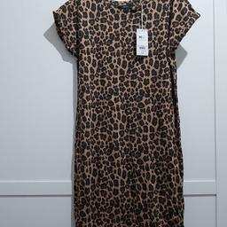 Next Leopard Print 8 Animal T Shirt Dress Cotton Women's