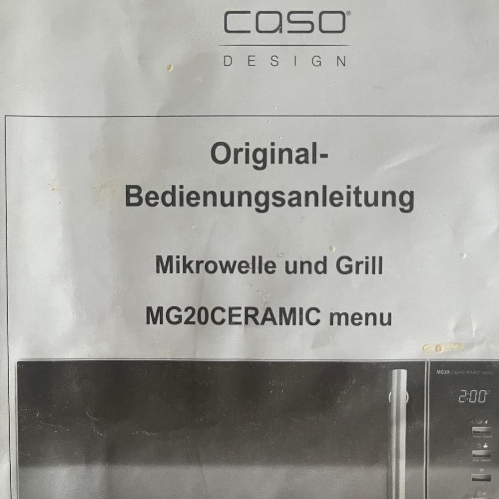 caso Design Mikrowelle mit Grill in 8020 Graz für 60,00 € zum Verkauf |  Shpock DE