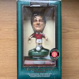 DAVID BECKHAM. MANCHESTER UNITED.

CORINTHIAN HEADLINERS XL EDITION, 1998. SERIAL NUMBER: 74003.

MUCH SOUGHT AFTER, C/W WOODEN STAND.

FREE DELIVERY.