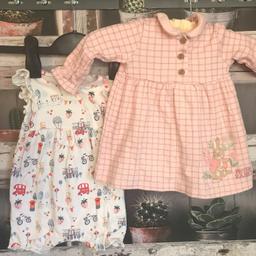 THIS IS FOR A BUNDLE OF BABY ITEMS

1 X PALE PINK DRESS FROM PETER RABBIT - WORN FOR A TWO WEEK HOLIDAY SO IN EXCELLTN CONDITION

1 X WHITE ROMPER SUIT FROM GEORGE WITH BRITISH THEME - WORN FOR A TWO WEEK HOLIDAY 

PLEASE SEE PHOTO