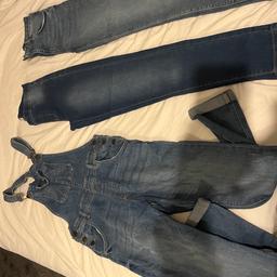 Jeans x2 immaculate looking 
Dungarees immaculate condition
